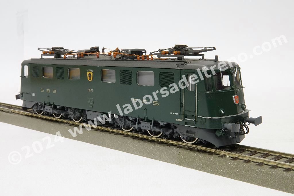 Locomotiva elettrica SBB Ae 6/6 11507 'Wildegg', livrea verde, epoca IV