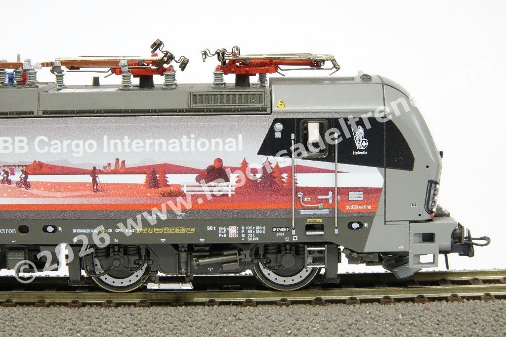 Locomtiva elettrica SBB Cargo International Br 193 452 'Helvetia', Vectron XLoad, livrea commemorativa 'Schweiz Piercer', epoca VI