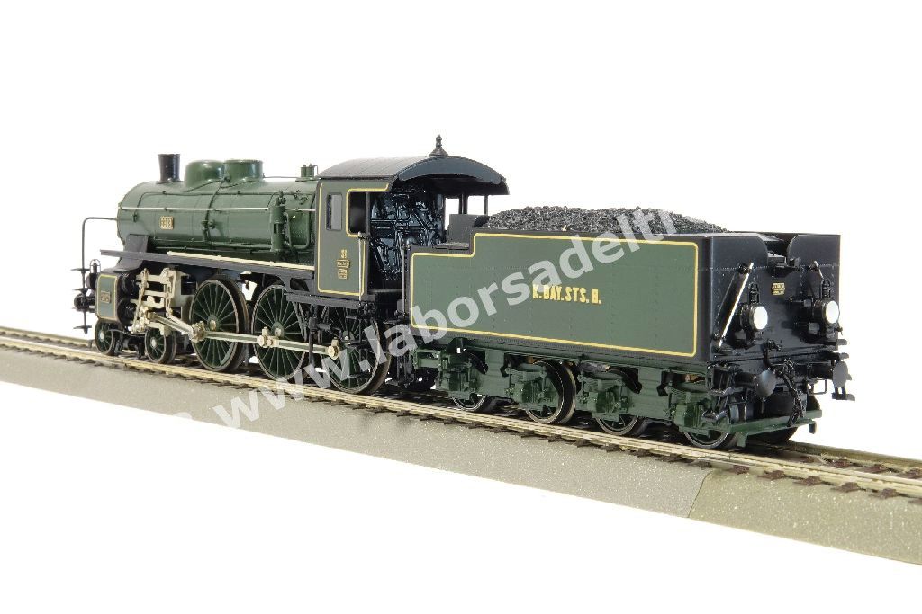 Vaporiera per treni rapidi S 3/5 delle Ferrovie Bavaresi K.Bay.Sts.B., livrea verde, ep. I - serie speciale Fine Art