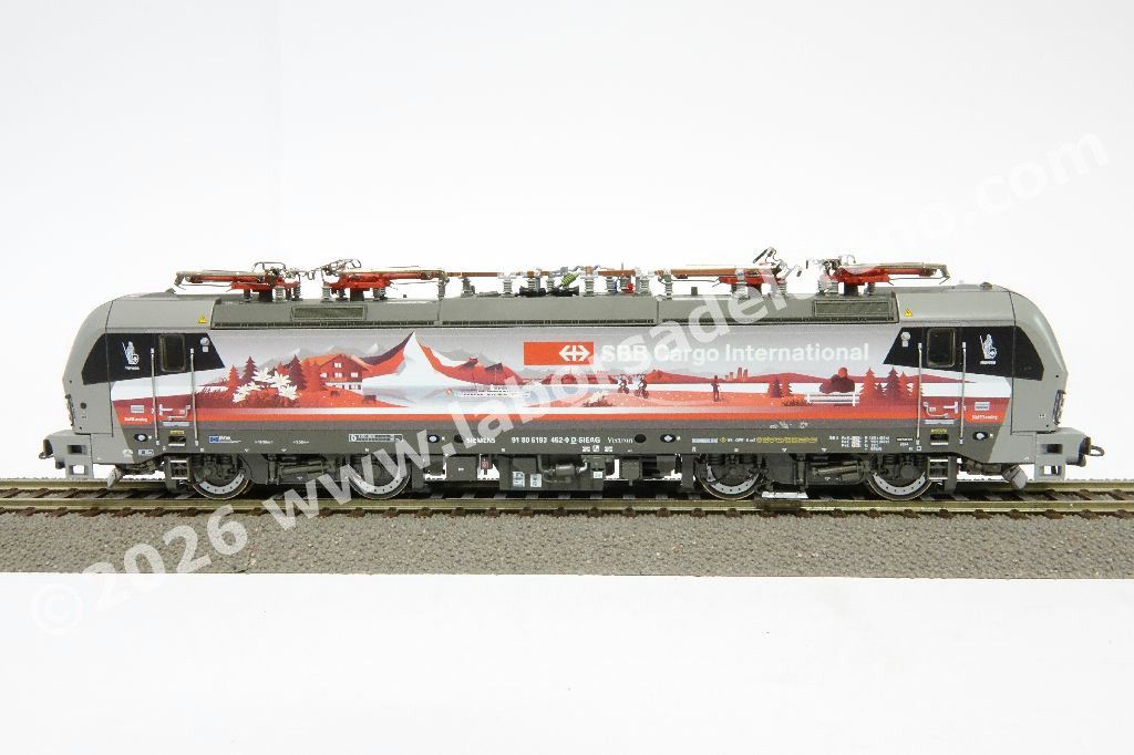Locomtiva elettrica SBB Cargo International Br 193 452 'Helvetia', Vectron XLoad, livrea commemorativa 'Schweiz Piercer', epoca VI