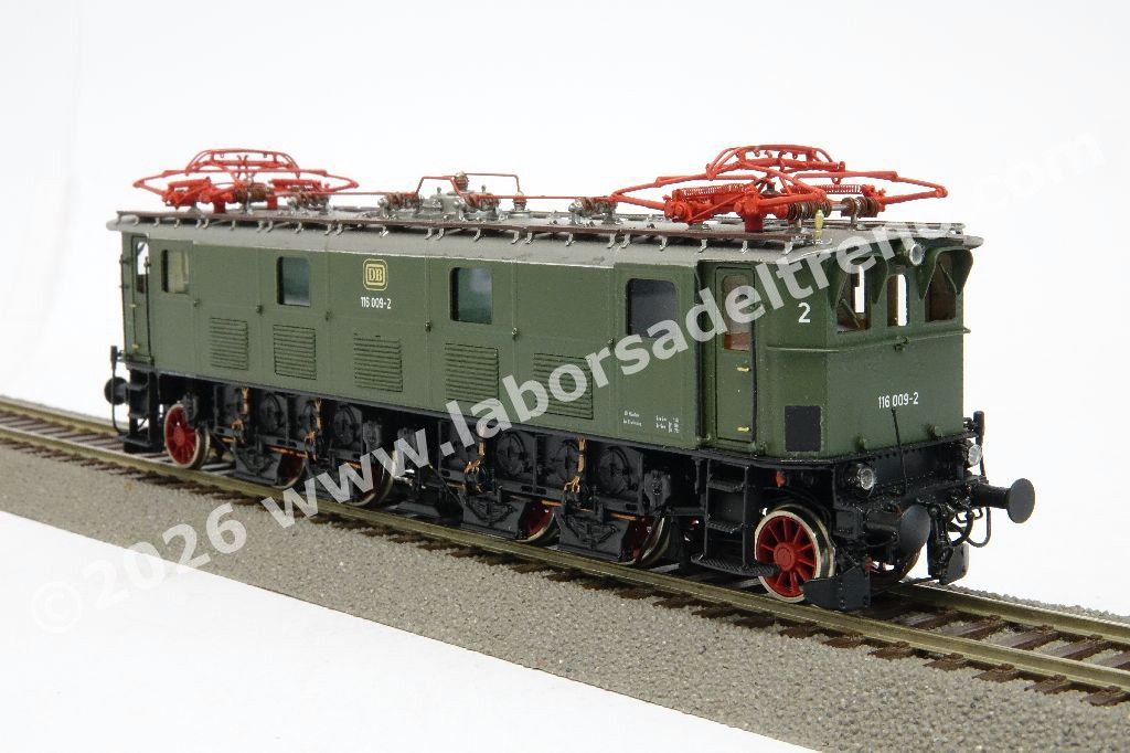 Loco elettrica Br 116 delle DB, livrea verde ep. III
