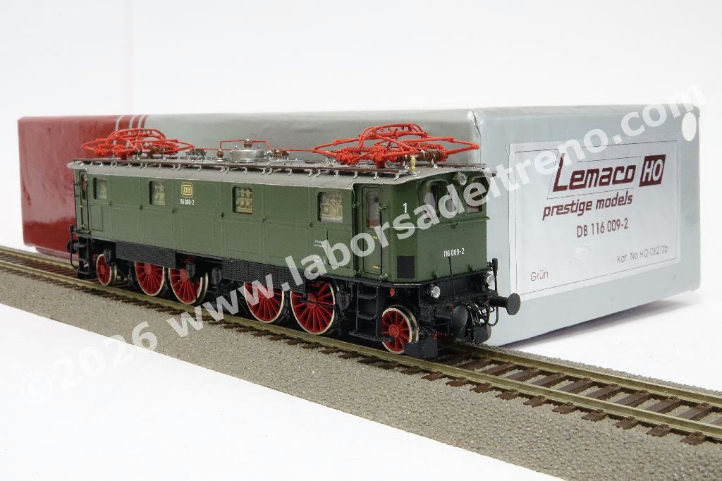 Loco elettrica Br 116 delle DB, livrea verde ep. III