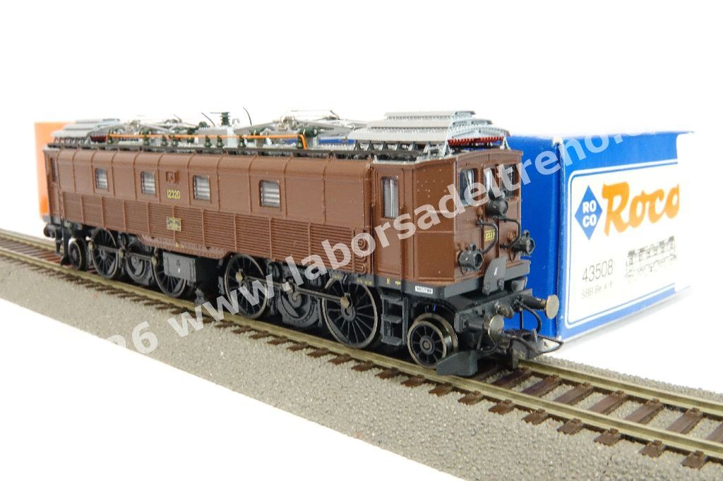 Loco el. Be 4/6 delle SBB, livrea marrone, ep. II/III