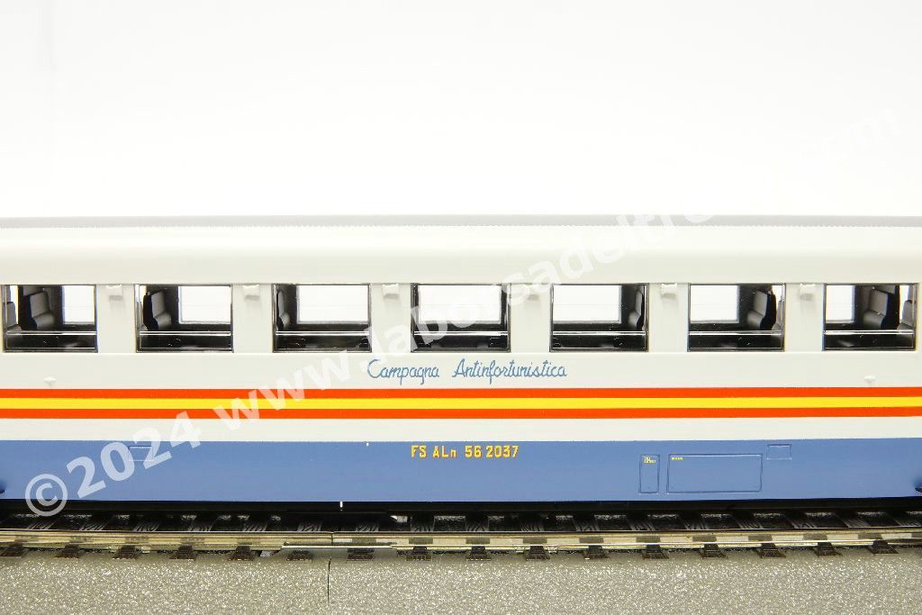 Automotrice diesel FS ALn 56 2037, livrea speciale 'Anti-infortunistica', ep. IV - Ill. interna