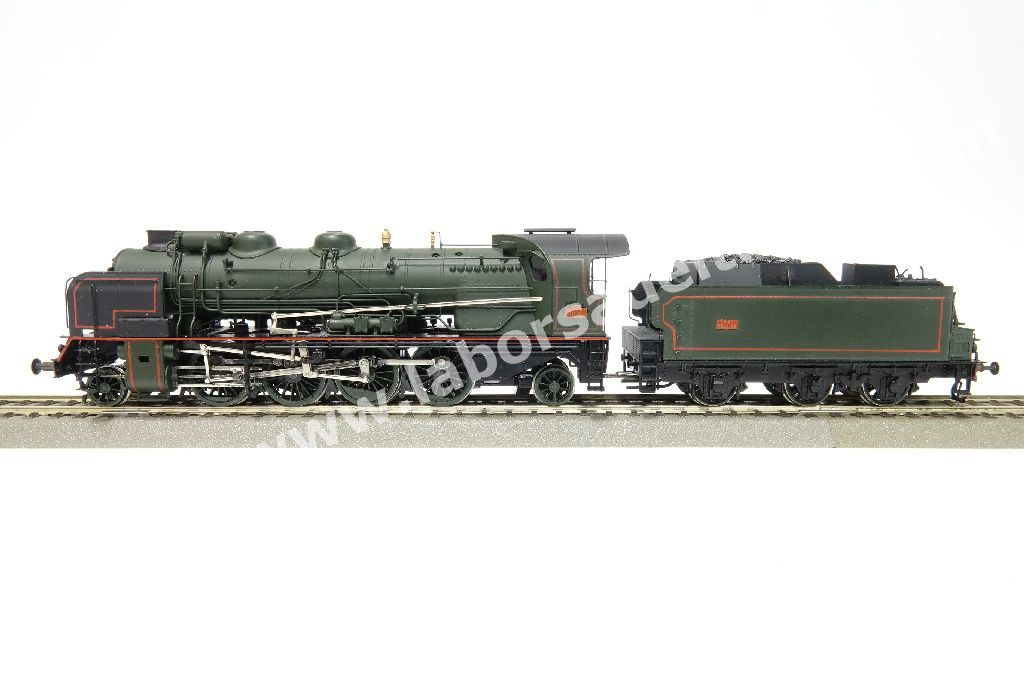 Vaporiera serie 141 F delle SNCF, livrea verde con fregi, ep. III