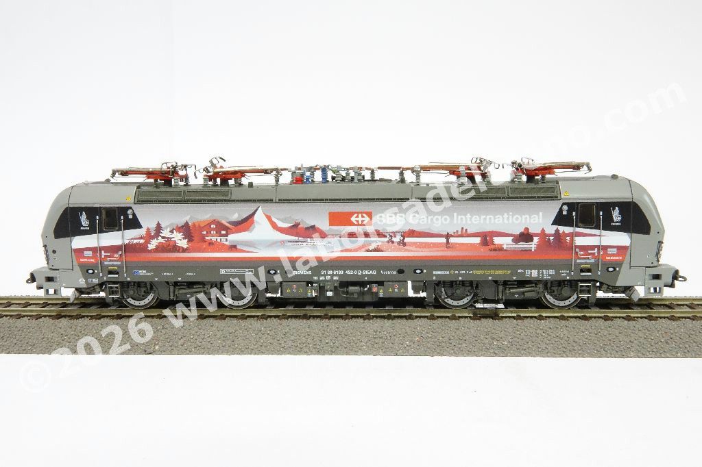 Locomtiva elettrica SBB Cargo International Br 193 452 'Helvetia', Vectron XLoad, livrea commemorativa 'Schweiz Piercer', epoca VI