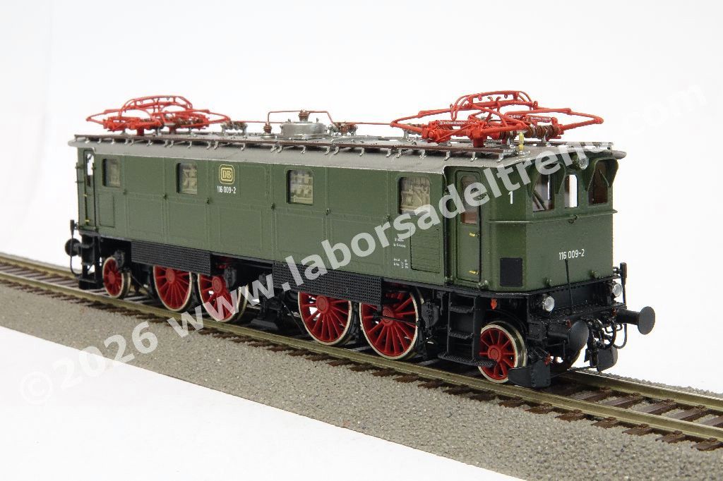 Loco elettrica Br 116 delle DB, livrea verde ep. III