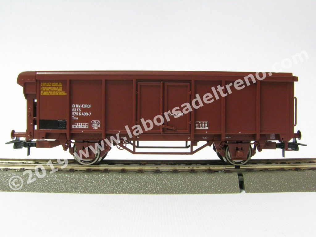 Carro a sponde alte a due assi FS tipo Tms, epoca IV