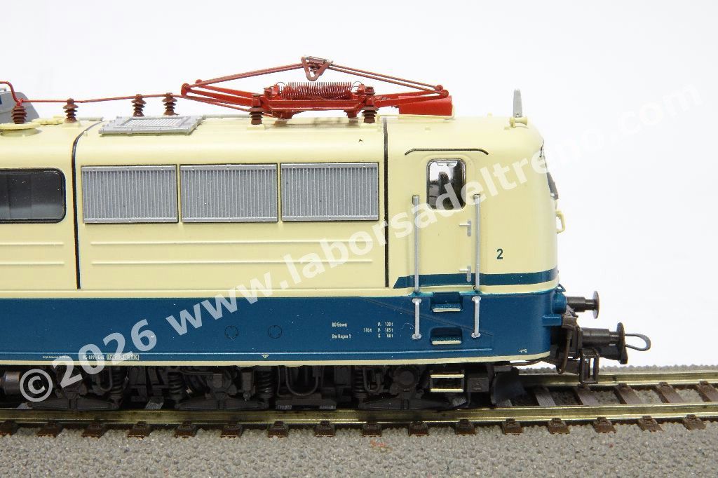 Locomotiva elettrica DB Br 151 080, livrea blu/crema, sound DC/AC, epoca IV/V - pantografi funzionanti