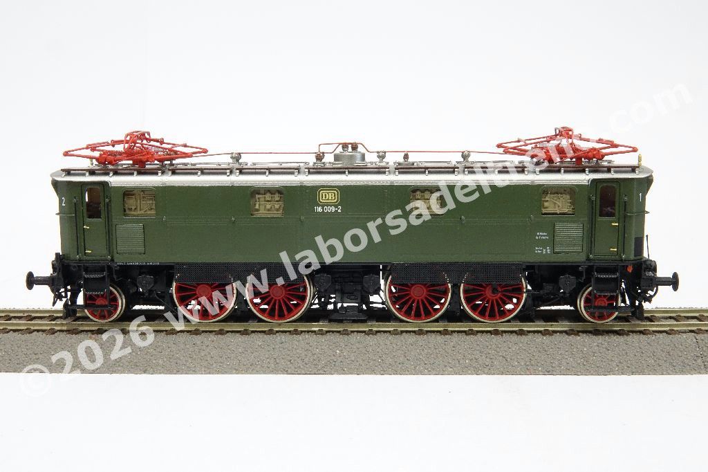 Loco elettrica Br 116 delle DB, livrea verde ep. III