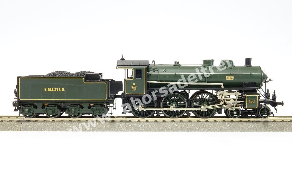 Vaporiera per treni rapidi S 3/5 delle Ferrovie Bavaresi K.Bay.Sts.B., livrea verde, ep. I - serie speciale Fine Art