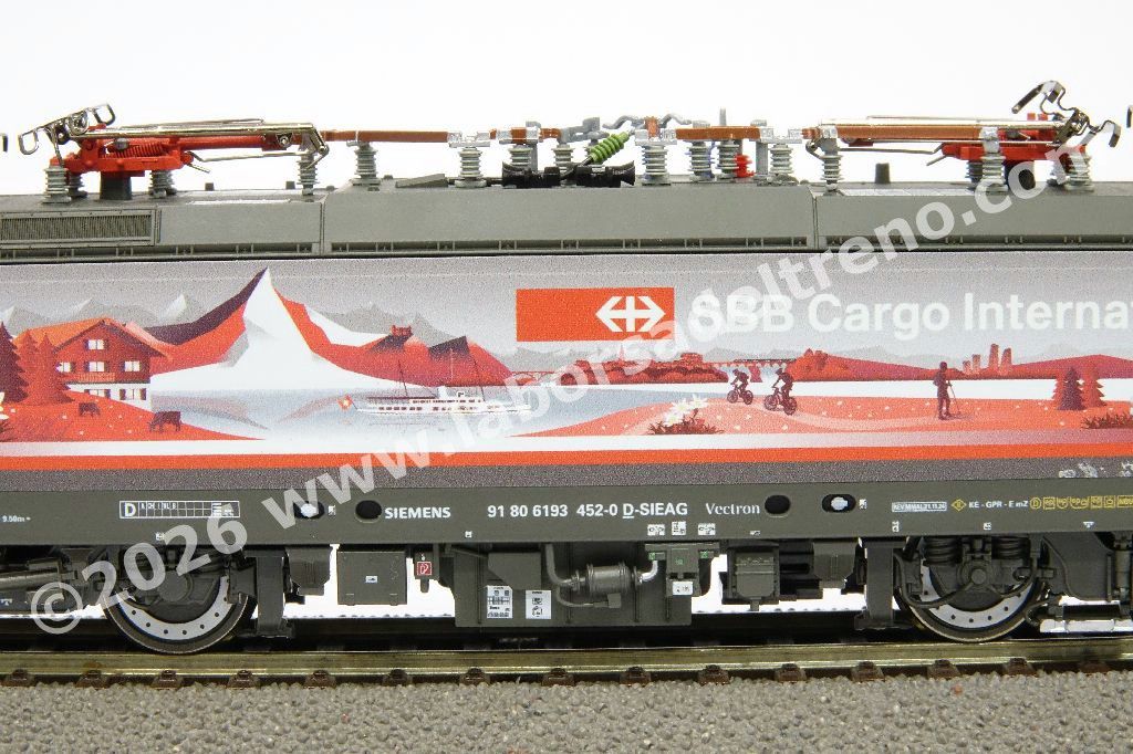 Locomtiva elettrica SBB Cargo International Br 193 452 'Helvetia', Vectron XLoad, livrea commemorativa 'Schweiz Piercer', epoca VI