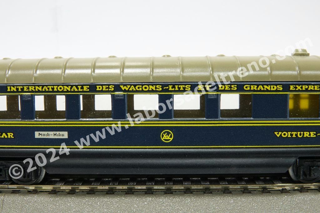 Carrozza ristorante CIWL, livrea blu, lamierino - prod. 1956