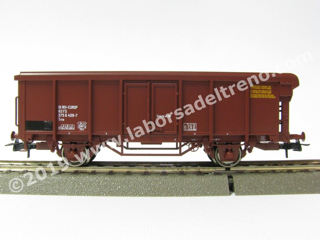 Carro a sponde alte a due assi FS tipo Tms, epoca IV