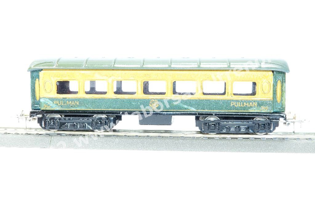 Carrozza pullmann CIWL, livrea turchese/avorio, ganci k4, prod. 1941