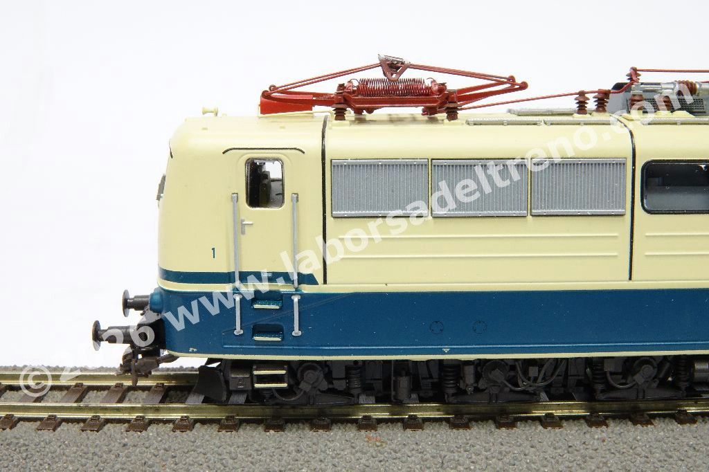 Locomotiva elettrica DB Br 151 080, livrea blu/crema, sound DC/AC, epoca IV/V - pantografi funzionanti