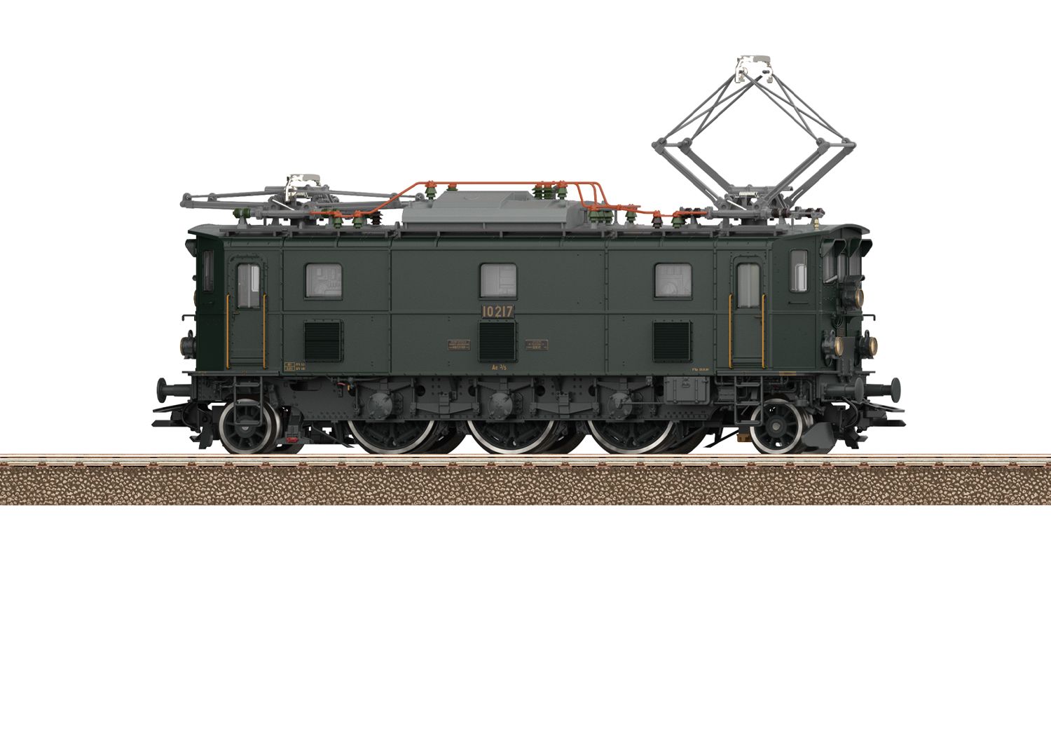 Locomotiva elettrica SBB Ae 3/5 III 10217, livrea verde telaio grigio chiaro, epoca IV/V/VI - MFX Digital Sound