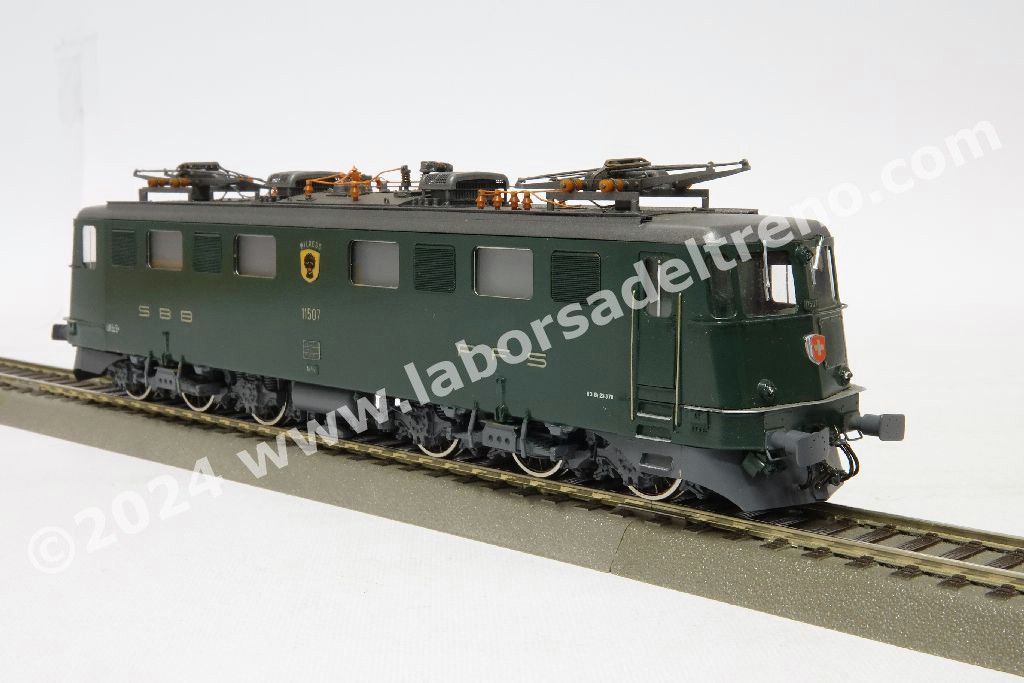 Locomotiva elettrica SBB Ae 6/6 11507 'Wildegg', livrea verde, epoca IV