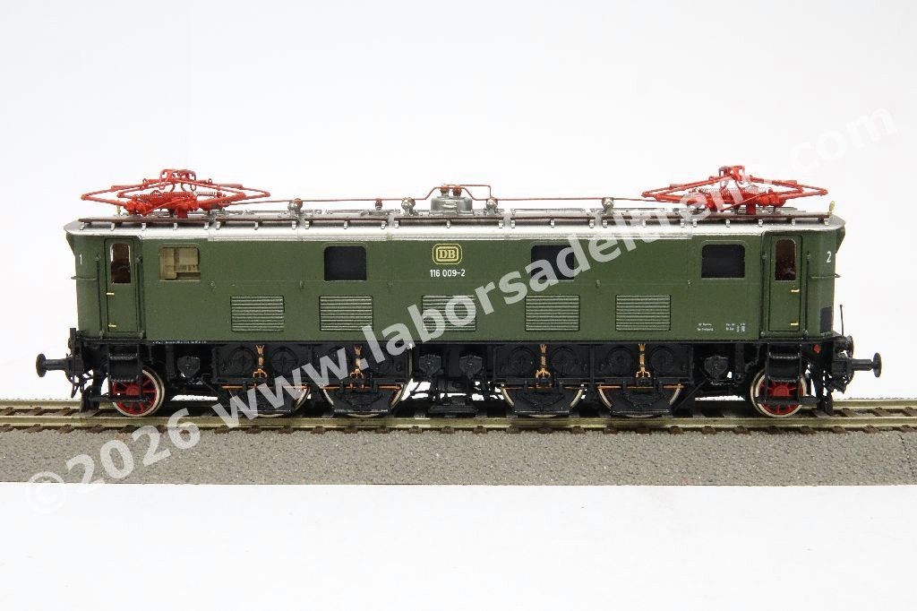 Loco elettrica Br 116 delle DB, livrea verde ep. III